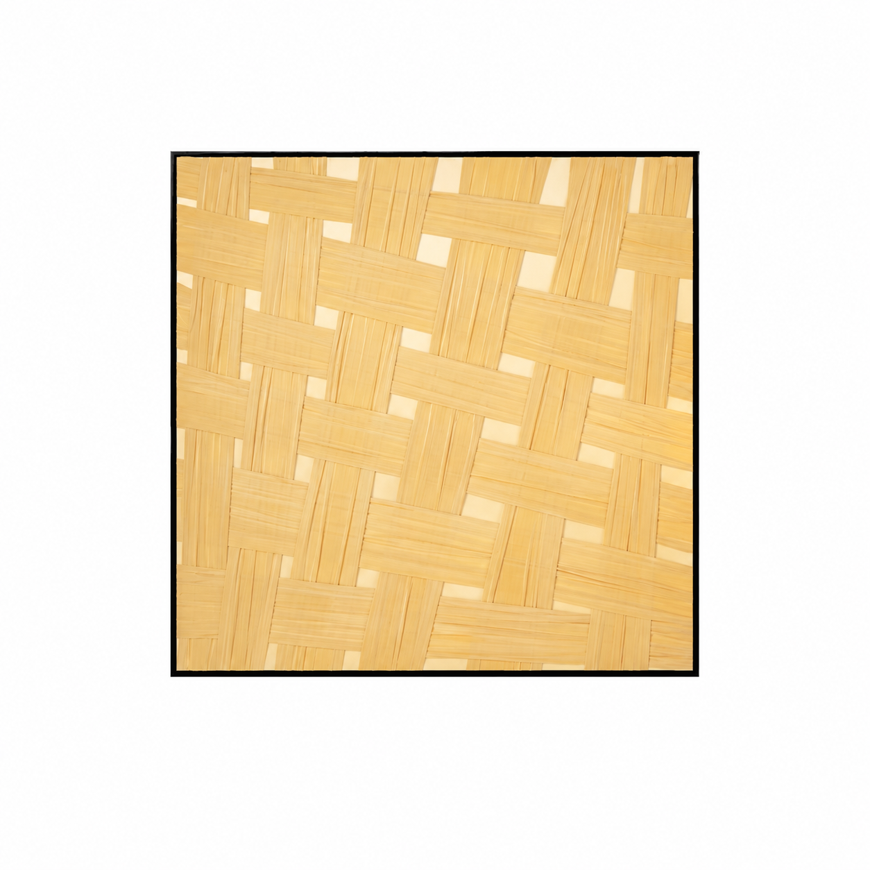 لوحة حائط مربعة بإطار أسود مقاس 80 × 80 سم