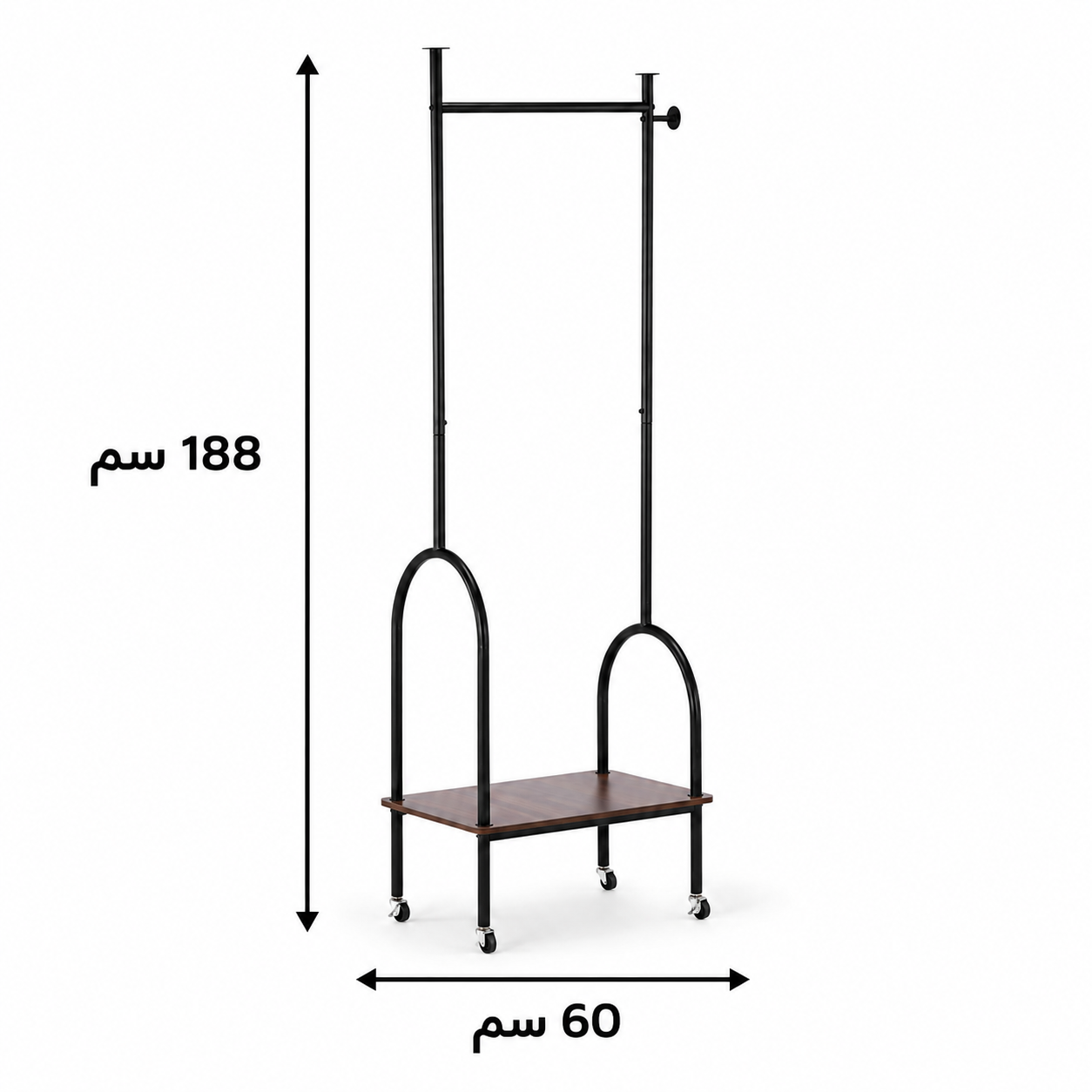 علاقة ملابس باللون كوفىمقاس 188× 60 سم