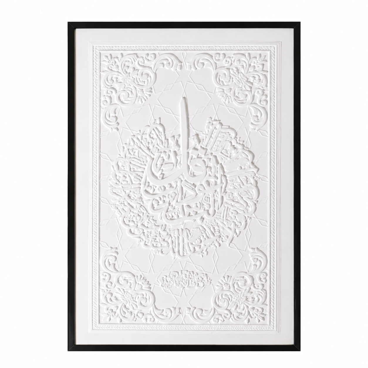 لوحة ديكور للحائط بإطار أسود مقاس 120 × 80 سم