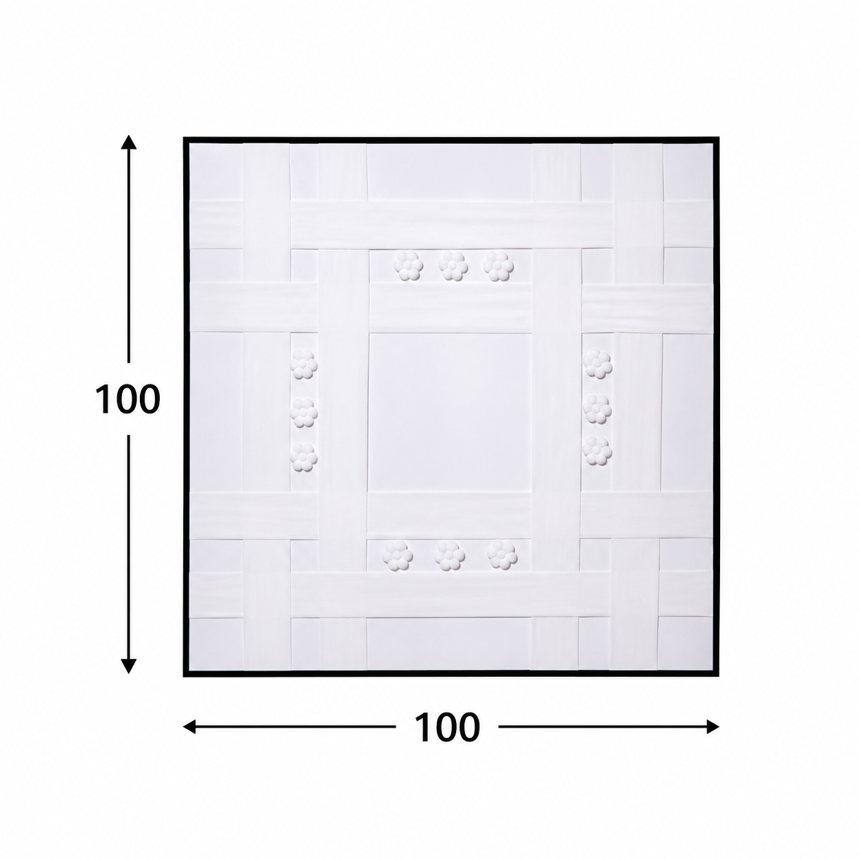 لوحة ديكور مربعة مقاس 100 × 100 سم