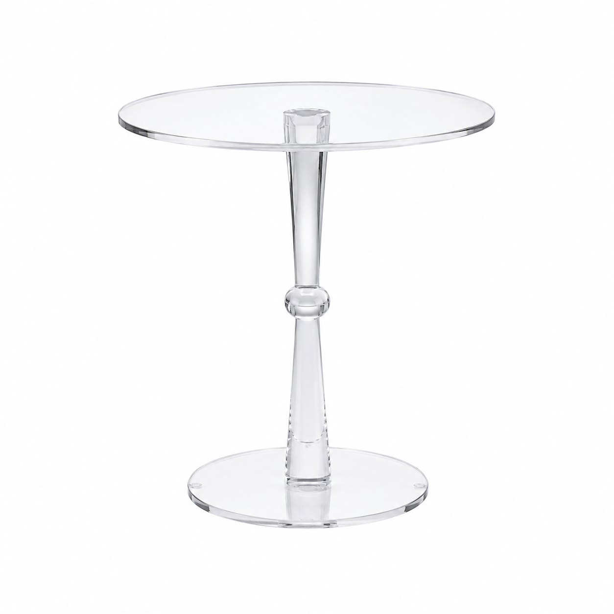 طاولة خدمة مفردة أكريليك دائرية