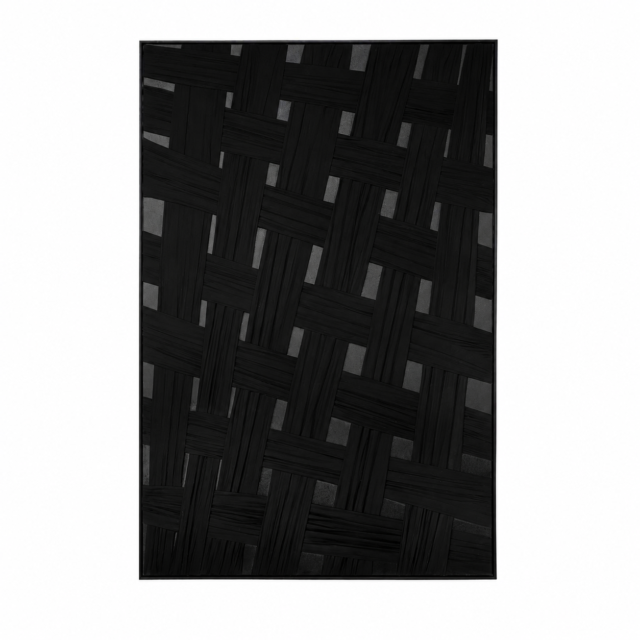 لوحة فنية كبيرة بإطار أسود مقاس 150 × 100 سم