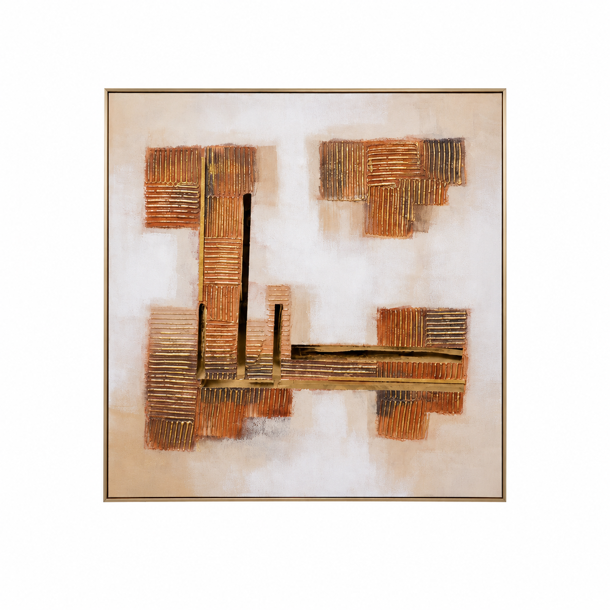 لوحة فنية مربعة للديكور مقاس 100 × 100 سم