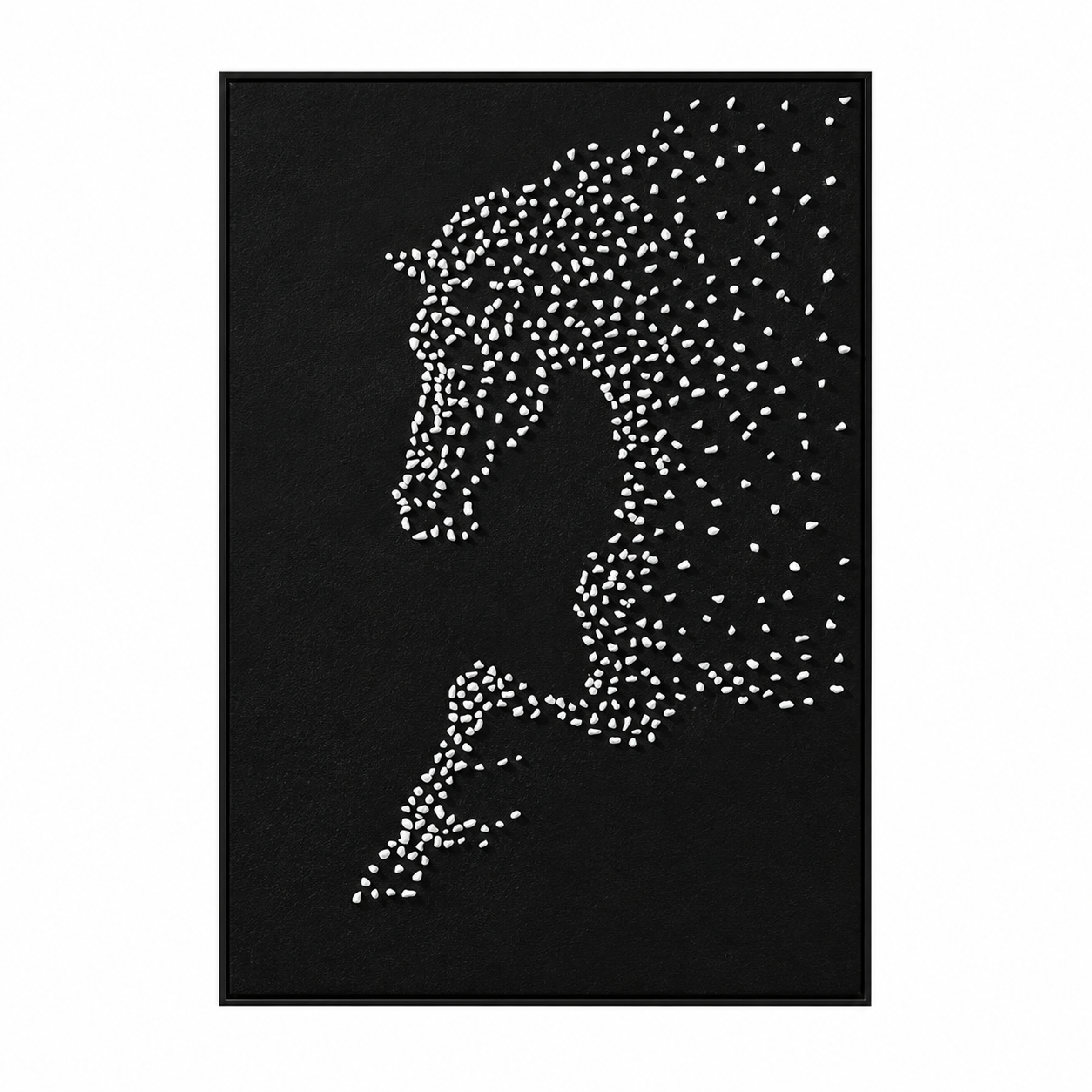 لوحة ديكور بإطار فضي مقاس 100 × 150 سم