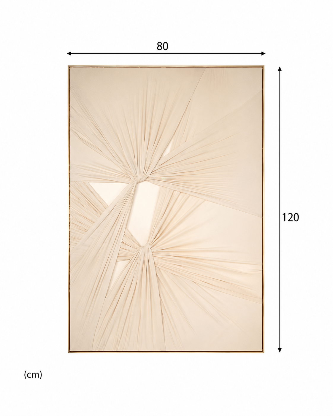 لوحة ديكور بإطار ذهبي مقاس 80 × 120 سم