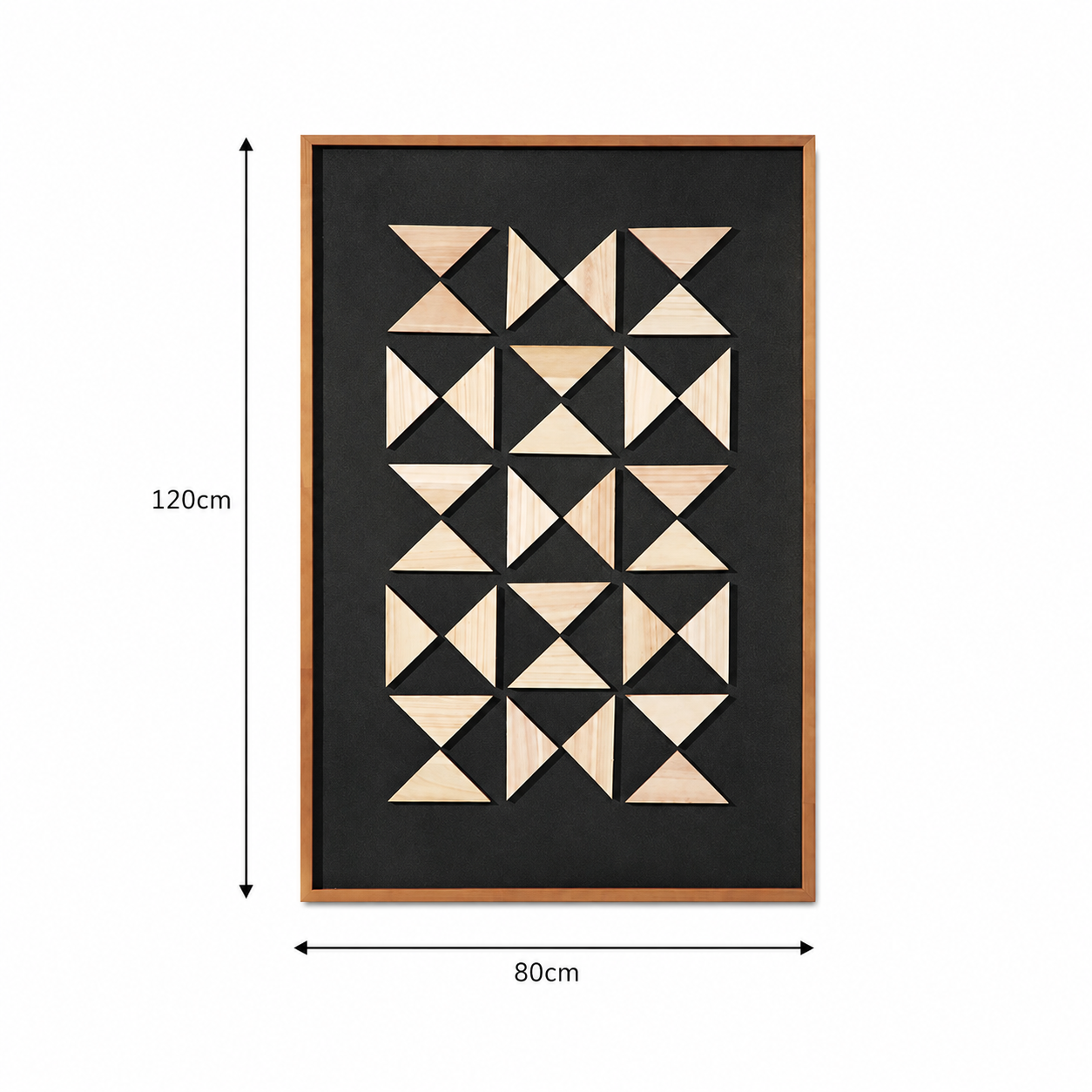 لوحة ديكور بإطار أسود مقاس 120 × 80 سم
