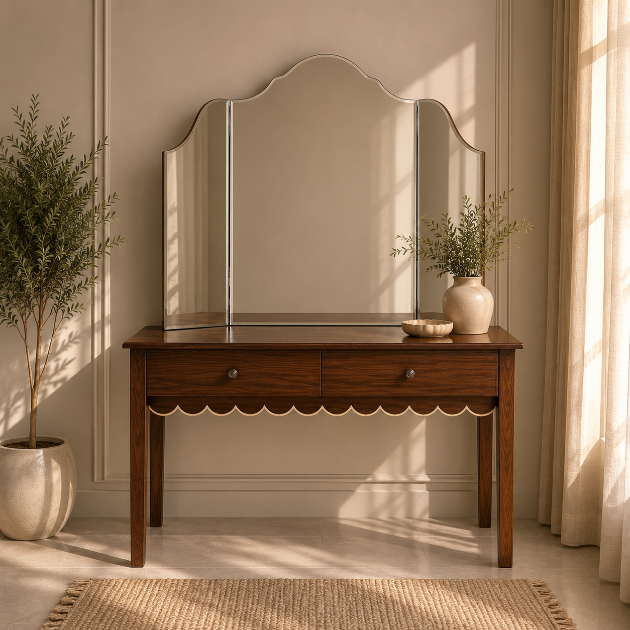 تسريحه سنديان + مرايه سفط