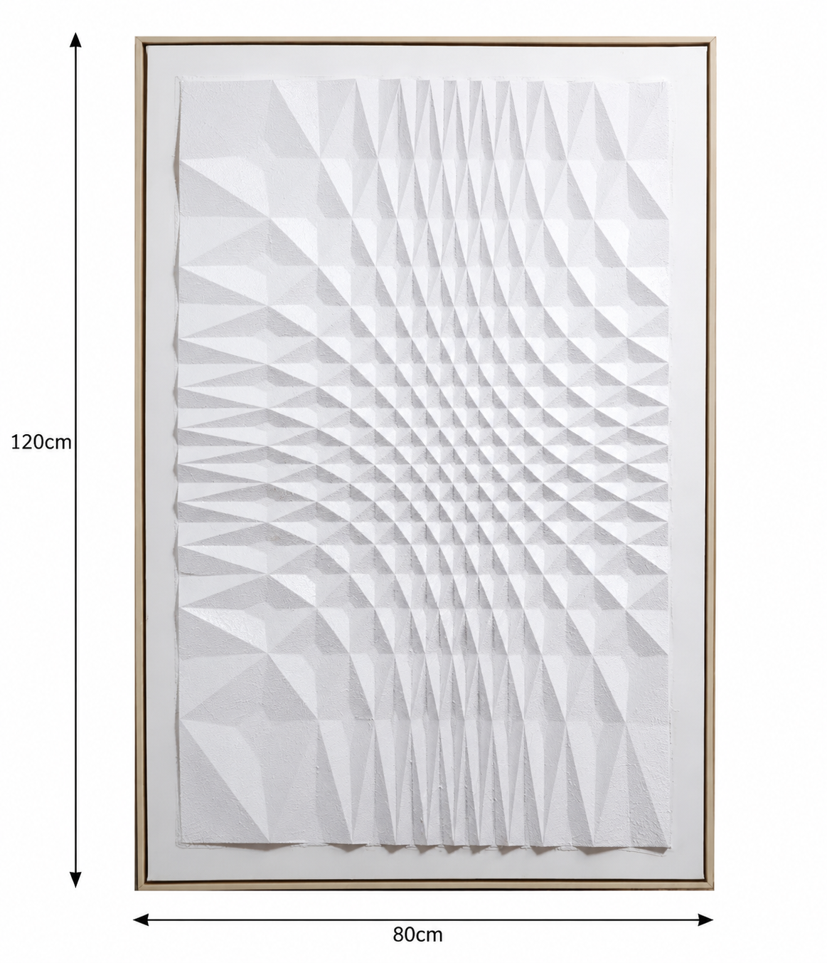لوحة فنية بإطار بيج مقاس 120 × 80 سم