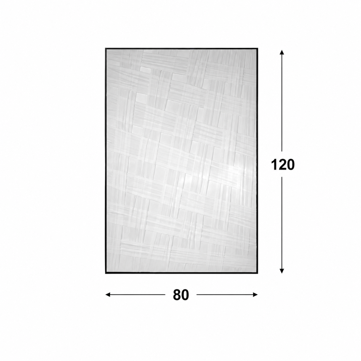 لوحة حائط بإطار أسود مقاس 80 × 120 سم