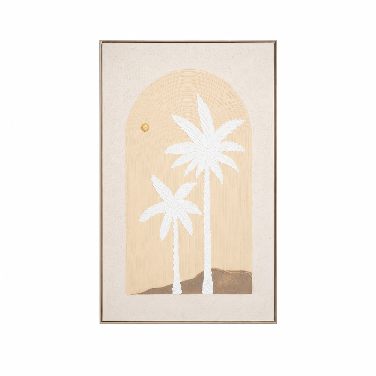 لوحة فنية للحائط بإطار ذهبي مقاس 80 × 120 سم