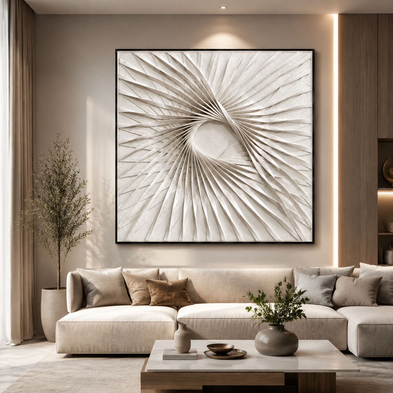 لوحة ديكور مربعة مقاس 100 × 100 سم