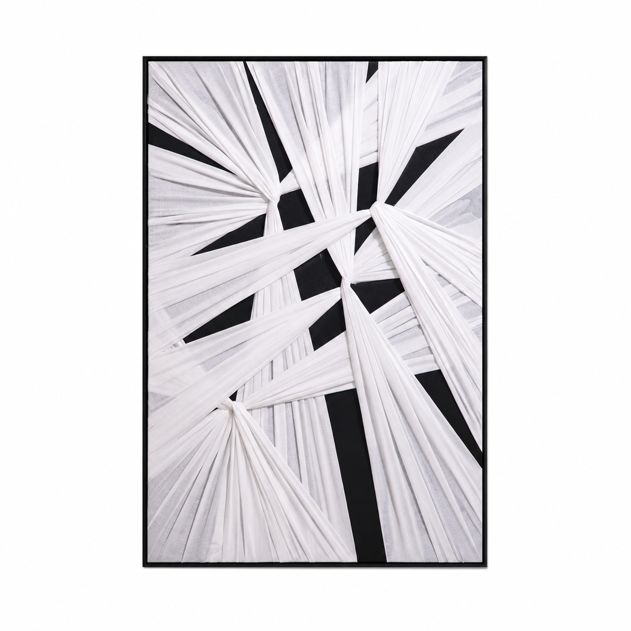لوحة حائط بإطار أسود مقاس 80 × 120 سم