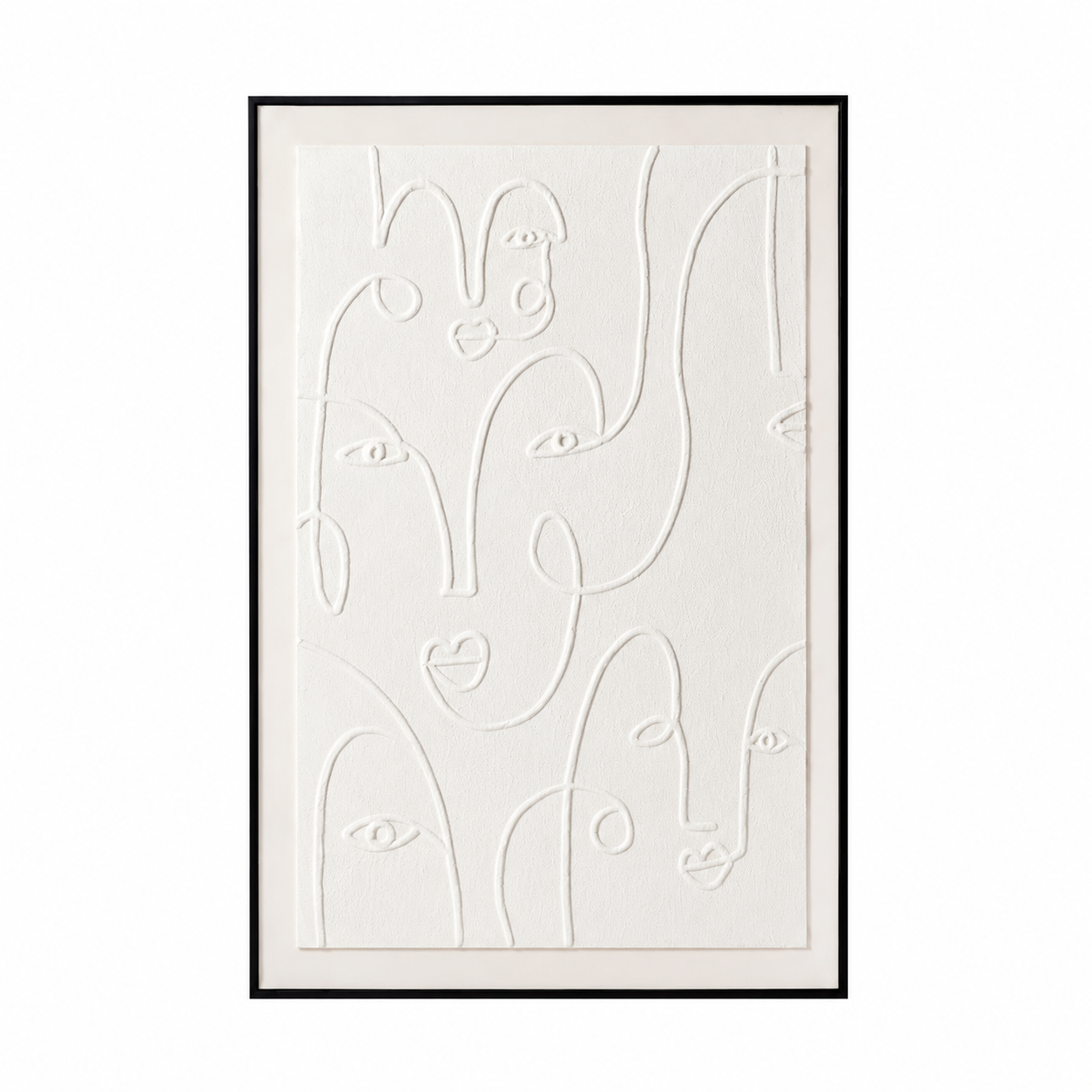 لوحة ديكور بإطار أسود مقاس 120 × 80 سم
