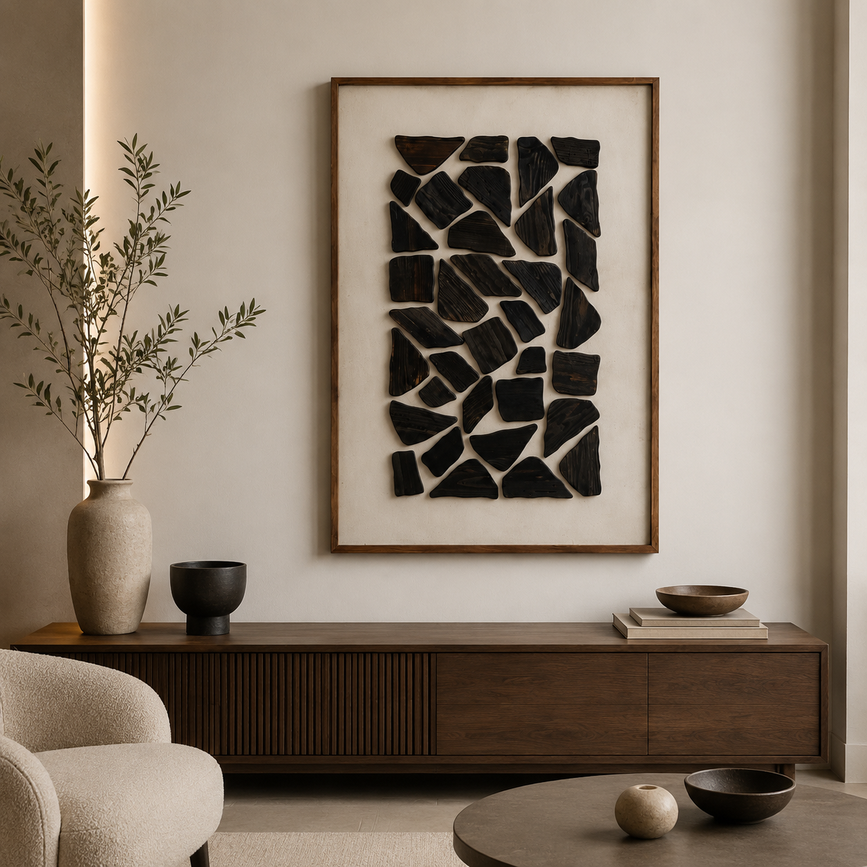 لوحة فنية مستطيلة مقاس 120 × 80 سم