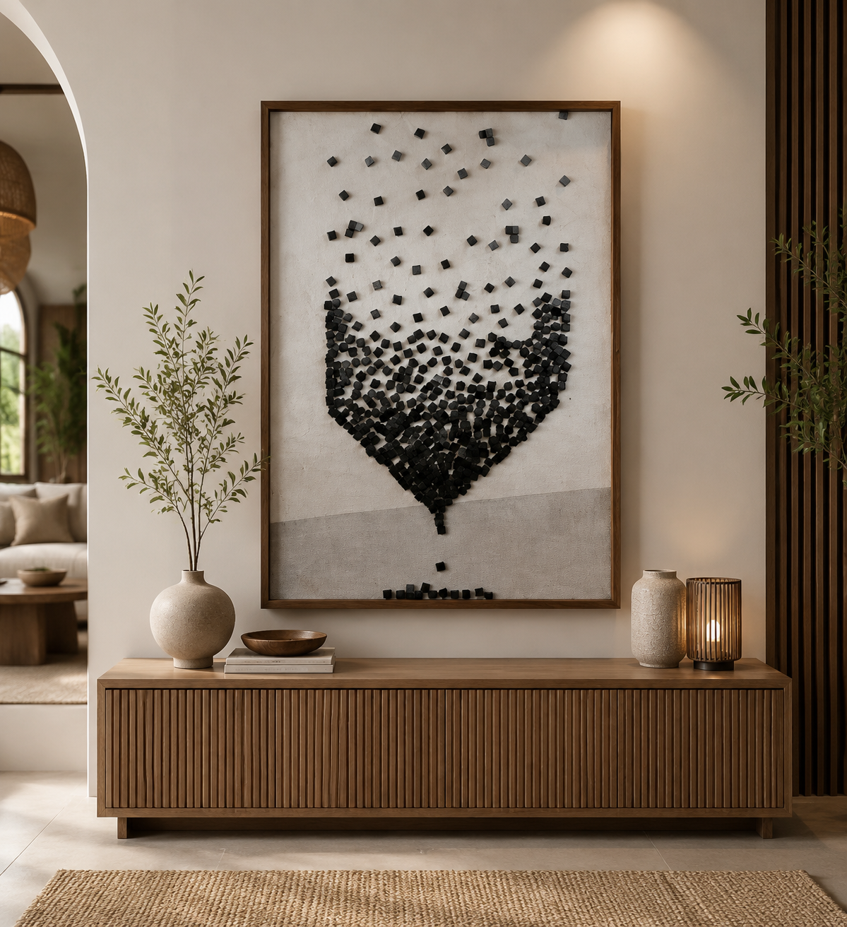 لوحة ديكور مستطيلة مقاس 120 × 80 سم