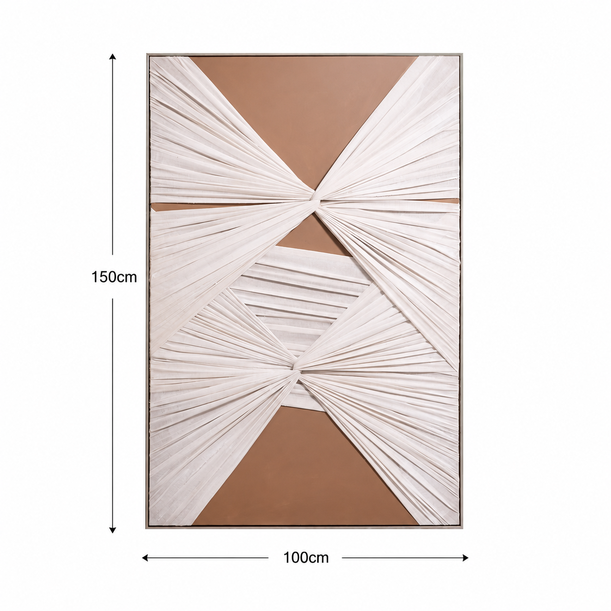 لوحة فنية بإطار ذهبي مقاس 100 × 150 سم