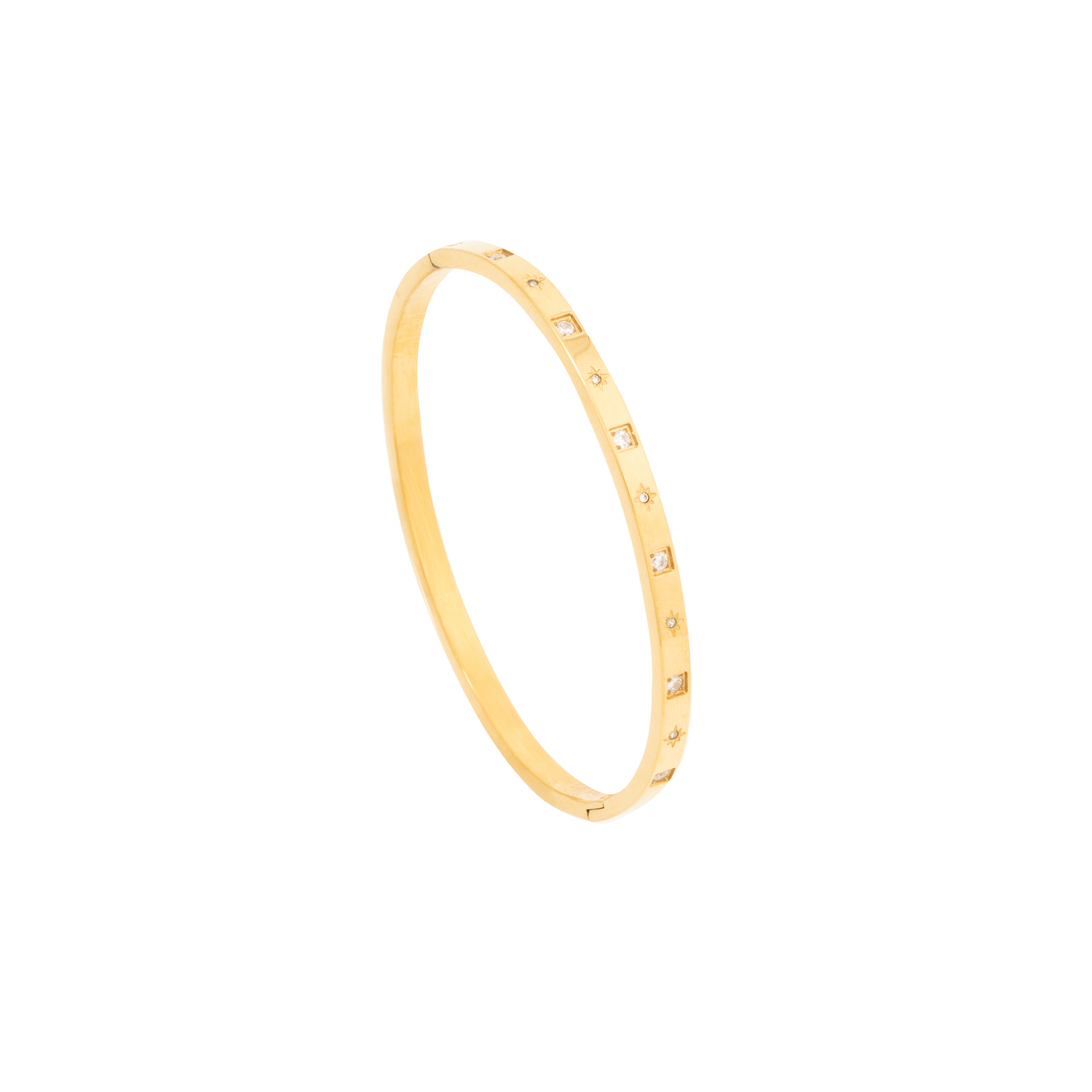 إسوارة ستيلار راديانس بالكريستال مطلية بالذهب