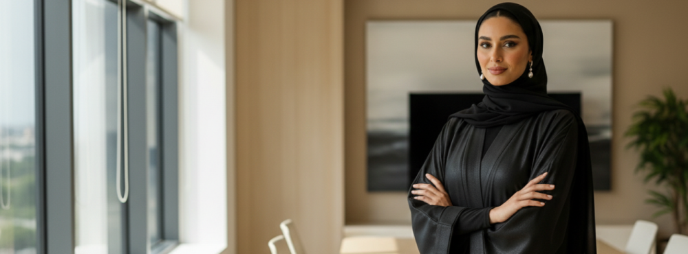 إطلالة العمل: كيف تختارين عباية رسمية تليق باجتماعاتكِ الهامة؟