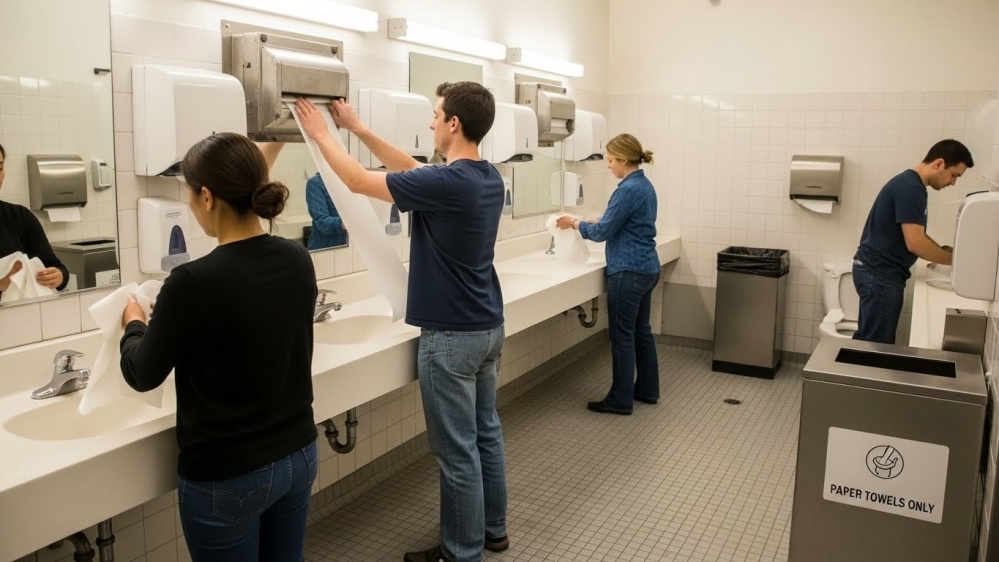 مناديل للاستخدام المؤسسي - حلول نظافة للمكاتب والمنشآت - اصيل للورقيات