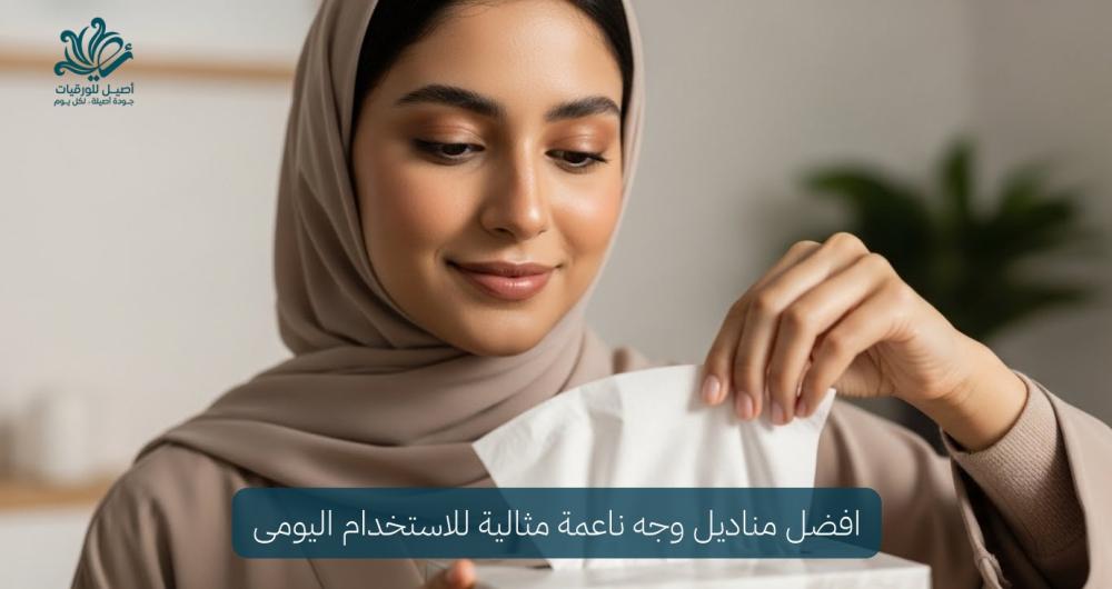 افضل مناديل وجه ناعمة مثالية للاستخدام اليومى - اصيل للورقيات