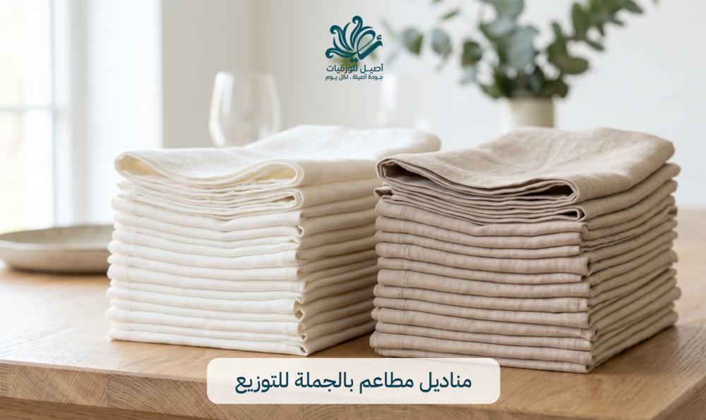 مناديل مطاعم بالجملة للتوزيع