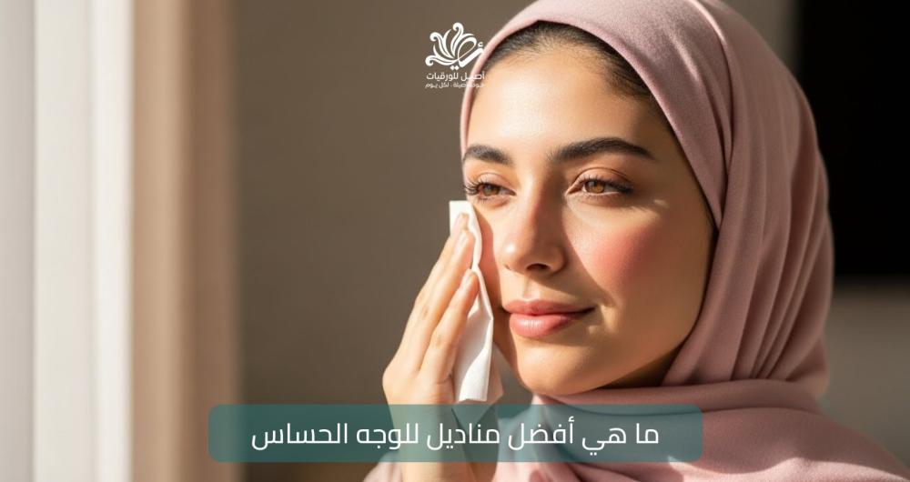 أفضل مناديل للوجه الحساس - نعومة وحماية للبشرة - اصيل للورقيات