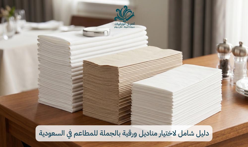 دليل شامل لاختيار مناديل ورقية بالجملة للمطاعم في السعودية