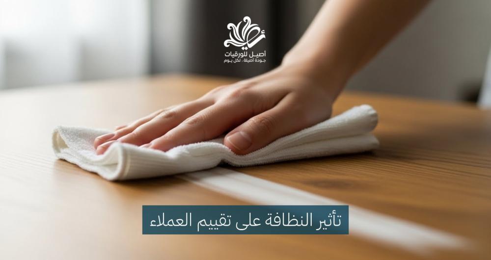 تأثير النظافة على تقييم العملاء - مناديل نظافة