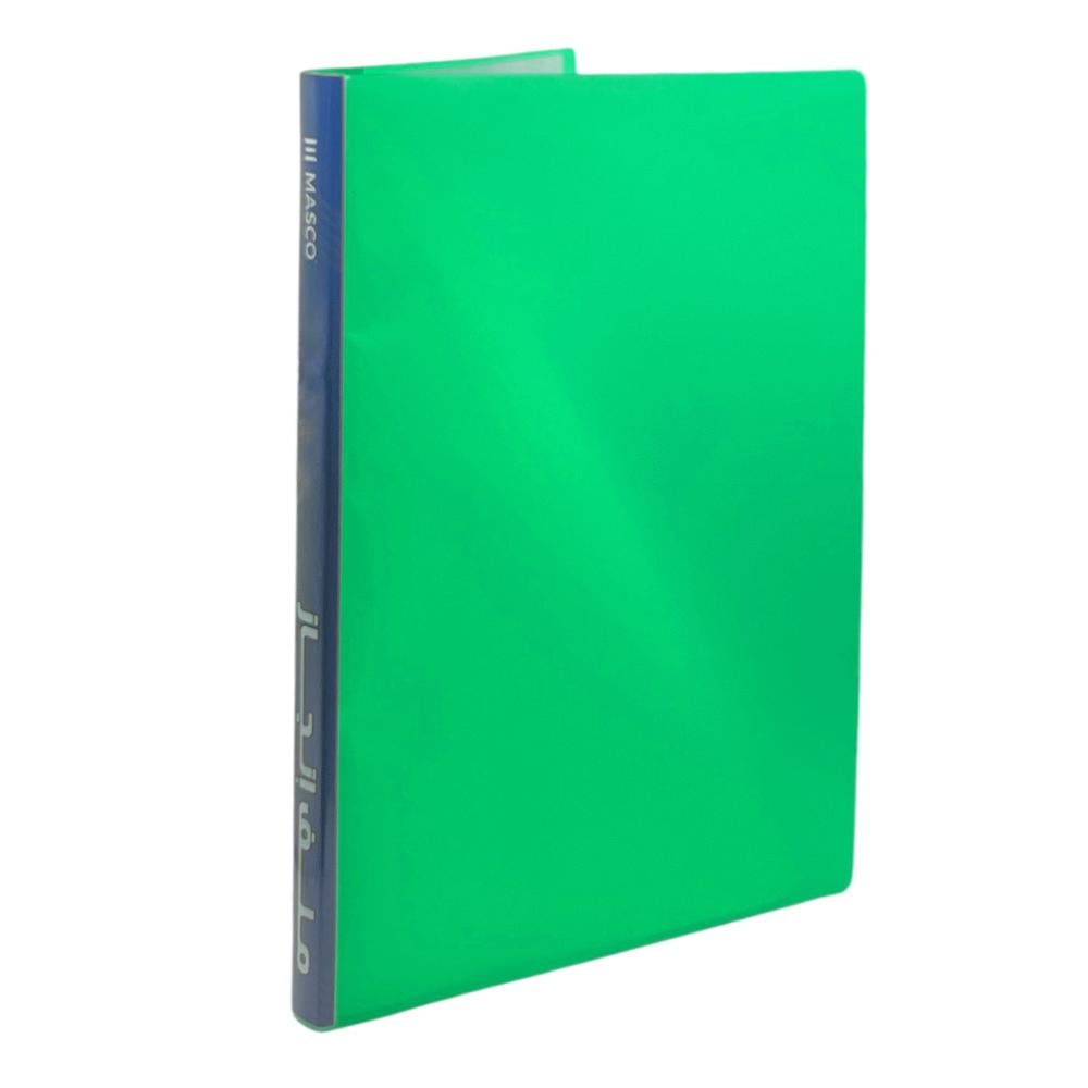ملف جيوب شفاف 20 جيب أخضر MASCO 0161T20