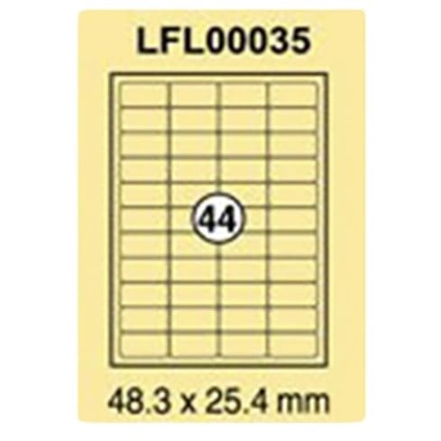 ورق ستيكر لاصق مطفي ابيض 100 ورقة XEL-LENT LFL00035 A4