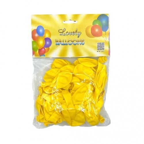 بالون اسباني 50 حبة - لون اصفر