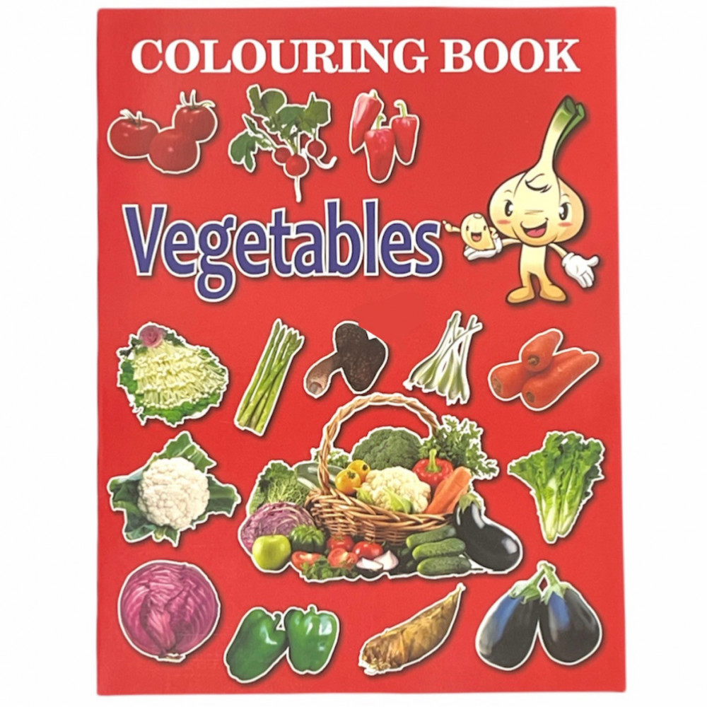 دفتر تلوين للأطفال خضروات VEGETABLES