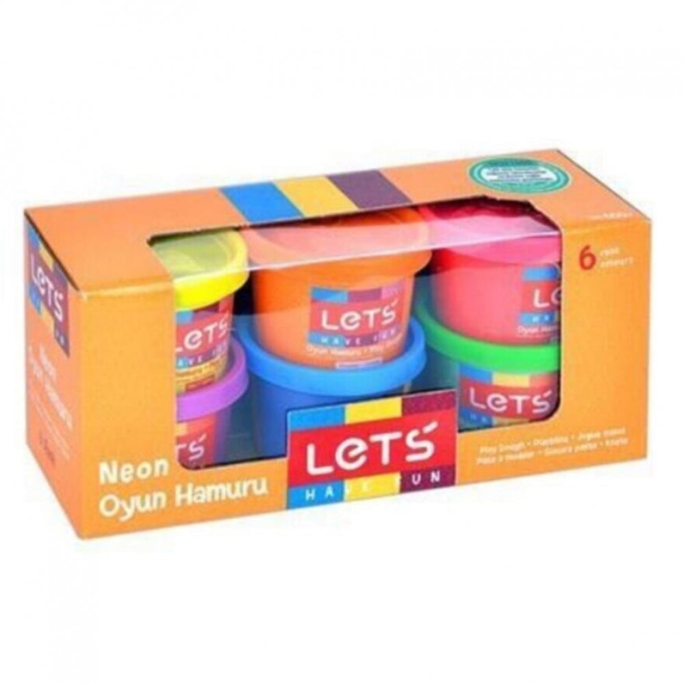 صلصال طبي تركي 6 ألوان 600 جرام Lets L8346