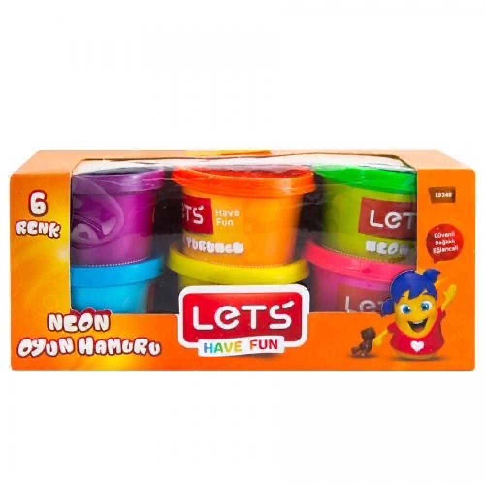 صلصال طبي تركي 6 ألوان 600 جرام Lets L8346
