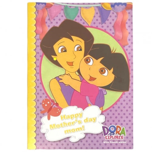 دفتر تلوين + قصة DORA HAPPY MOTHERS DAY MOM