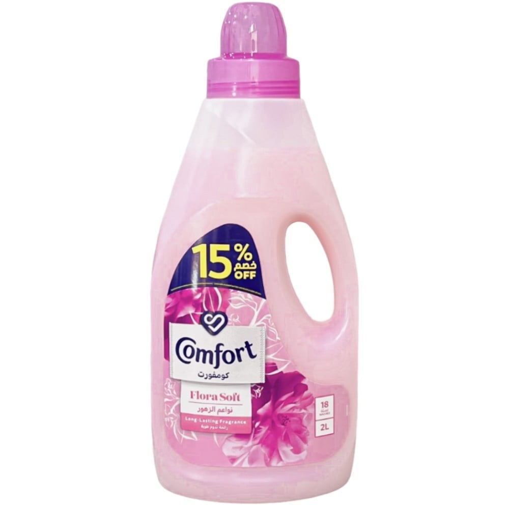 منعم ومعطر ملابس نواعم الزهور 2 لتر 18 غسلة Comfort