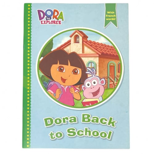 دفتر تلوين + قصة DORA BACK TO SCHOOL