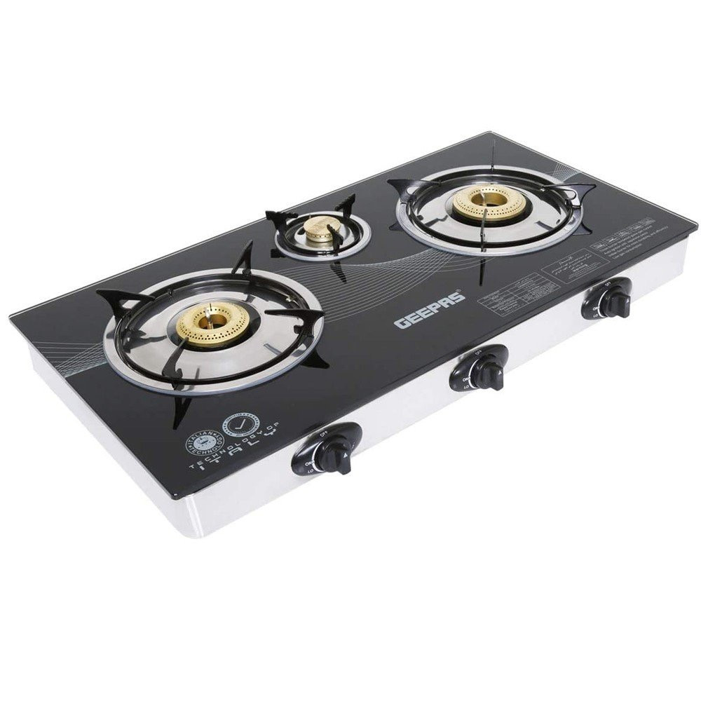 geepas gas stove 3 burner