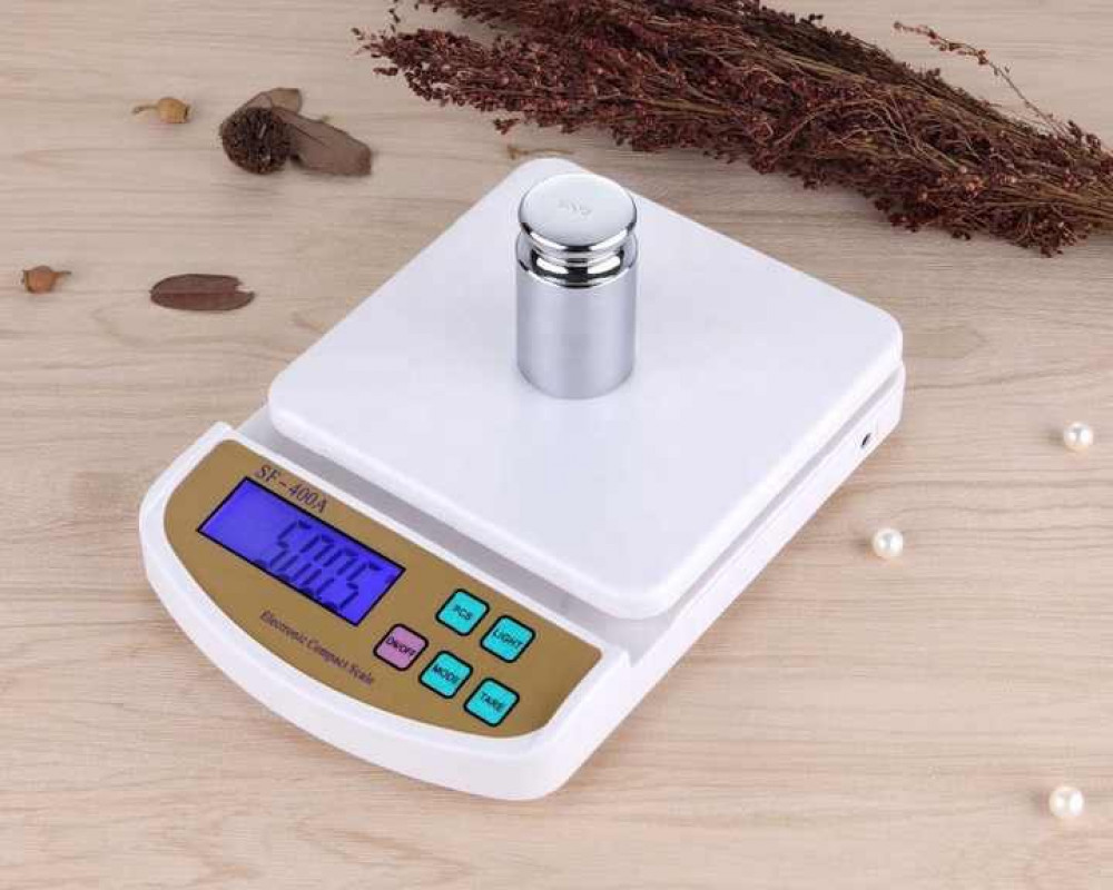 ميزان طعام الكتروني 10 كجم 22*15 سم ELECTRONIC SF-400A