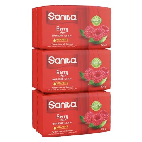 صابون الجسم بخلاصة التوت 6*125 غرام Sanita