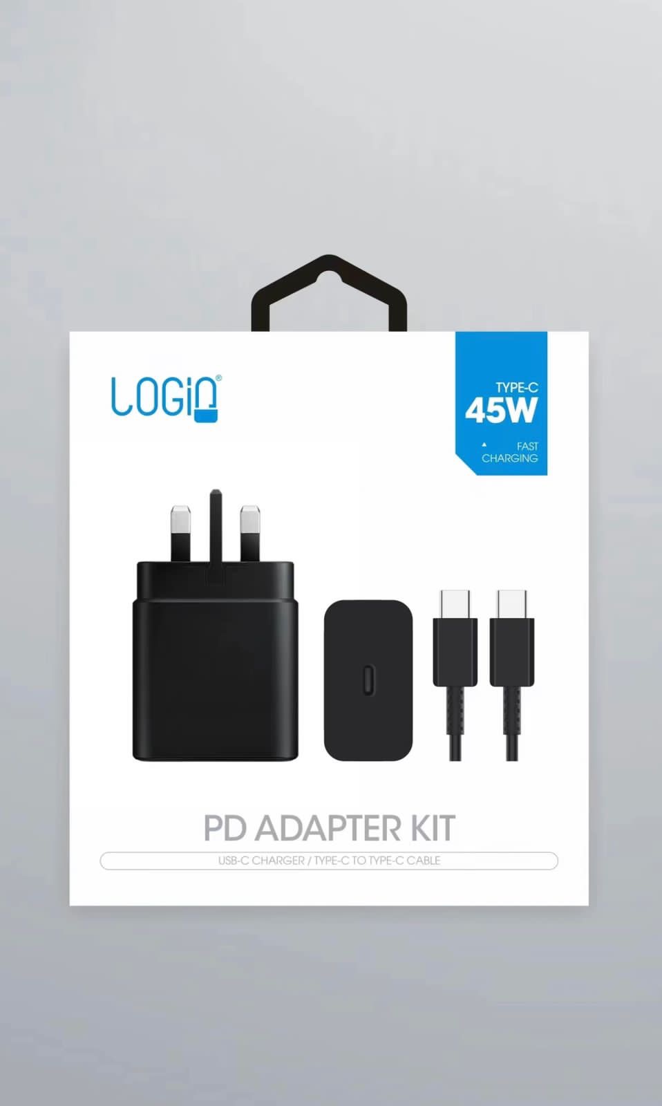 شاحن جداري 45 واط مع كيبل تايب سي LOGIN LN890