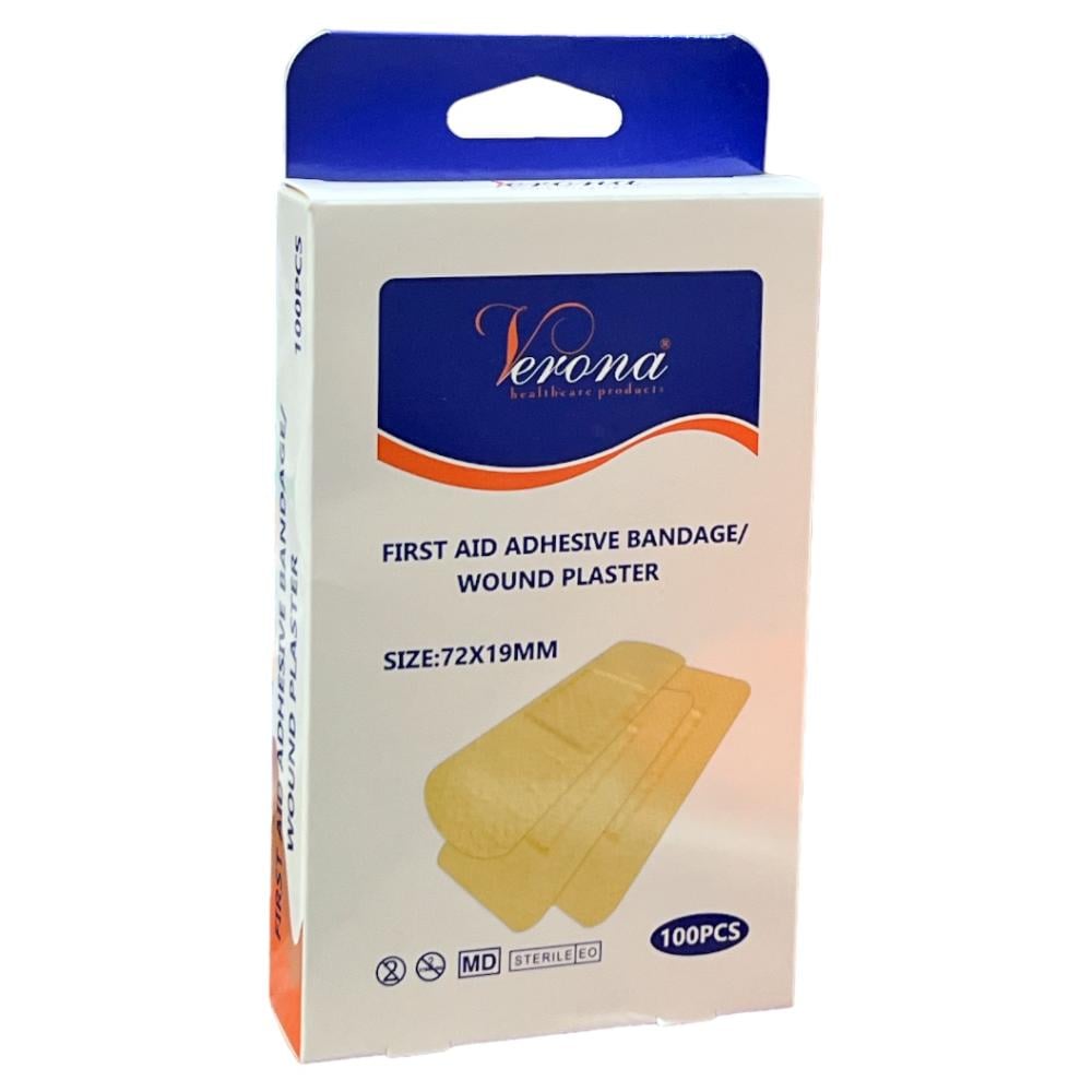لاصق جروح 72*19 ملم 100 قطعة Verona KM-MJ019S7219