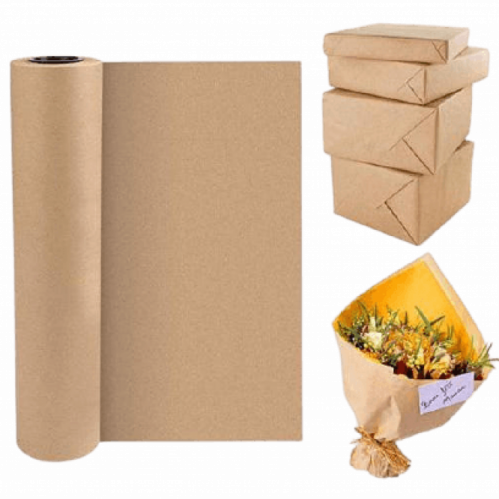 Thick Brown Kraft Paper Folding Gift Pouch/Bag