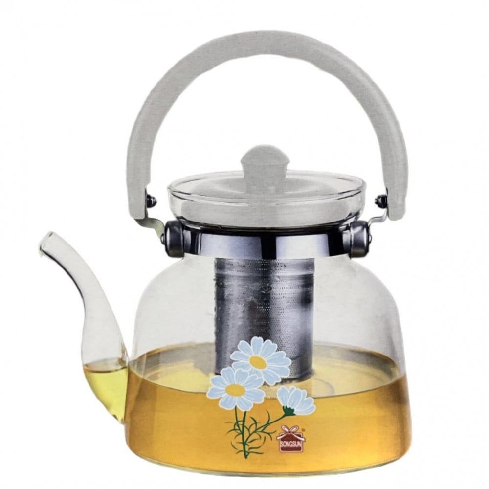 ابريق شاي زجاجي 1200 مل F0163