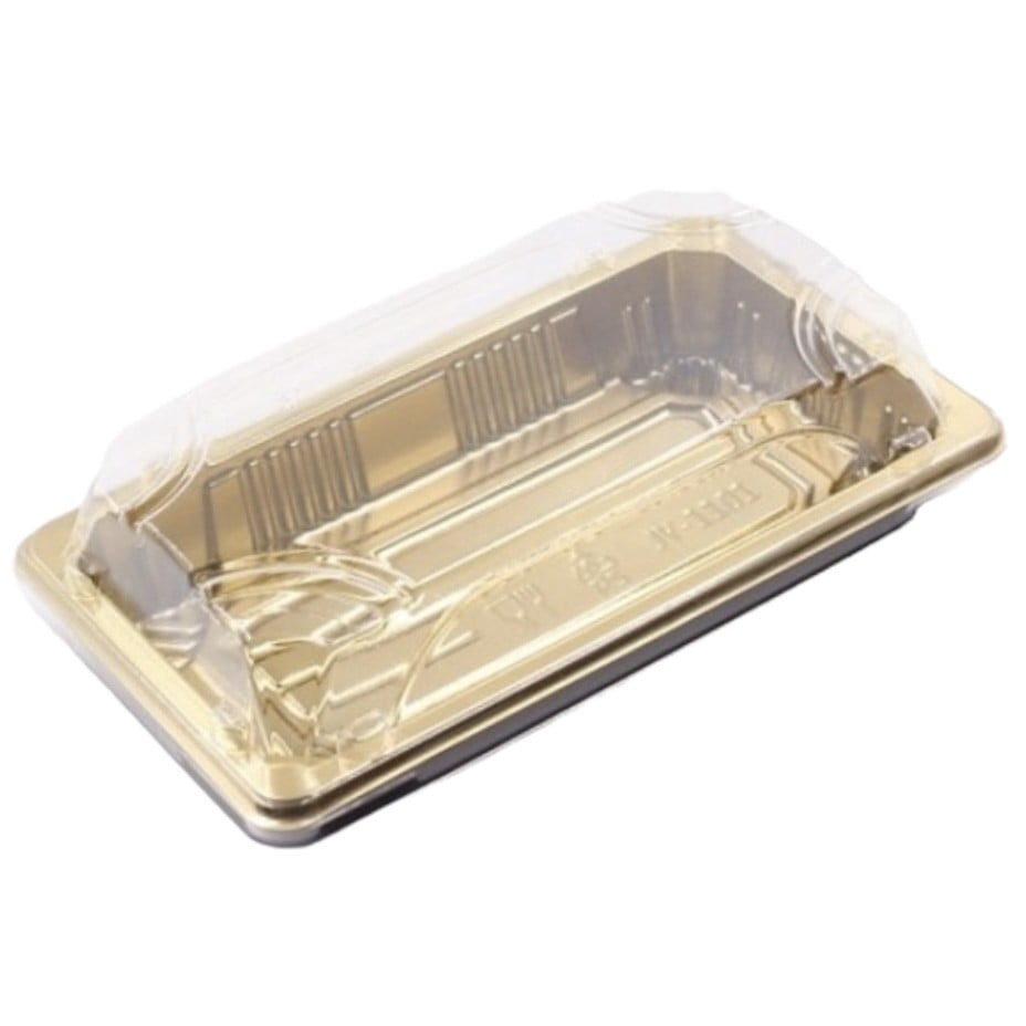 علب بلاستيك ذهبية بغطاء شفاف 7 حبات 9*22 سم FAMILY GOLD FFG-628