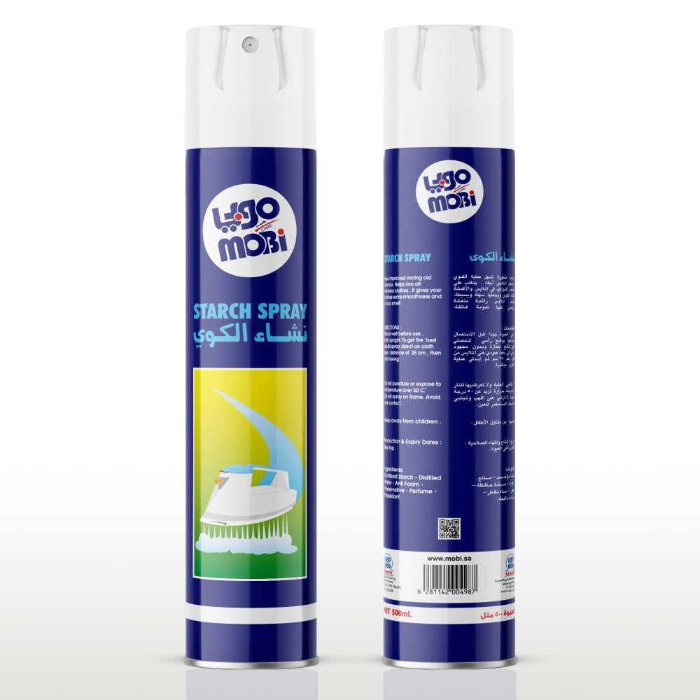 كرتون موبي نشاء الكوي 500 مل 24 حبة