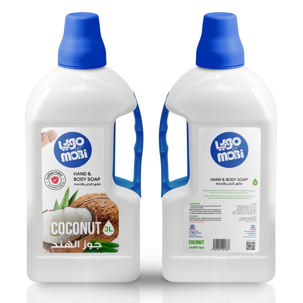كرتون صابون ايادي 3 لتر جوز الهند 4 حبات