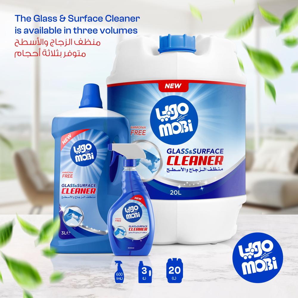 منظف زجاج 600 مل  12 حبة