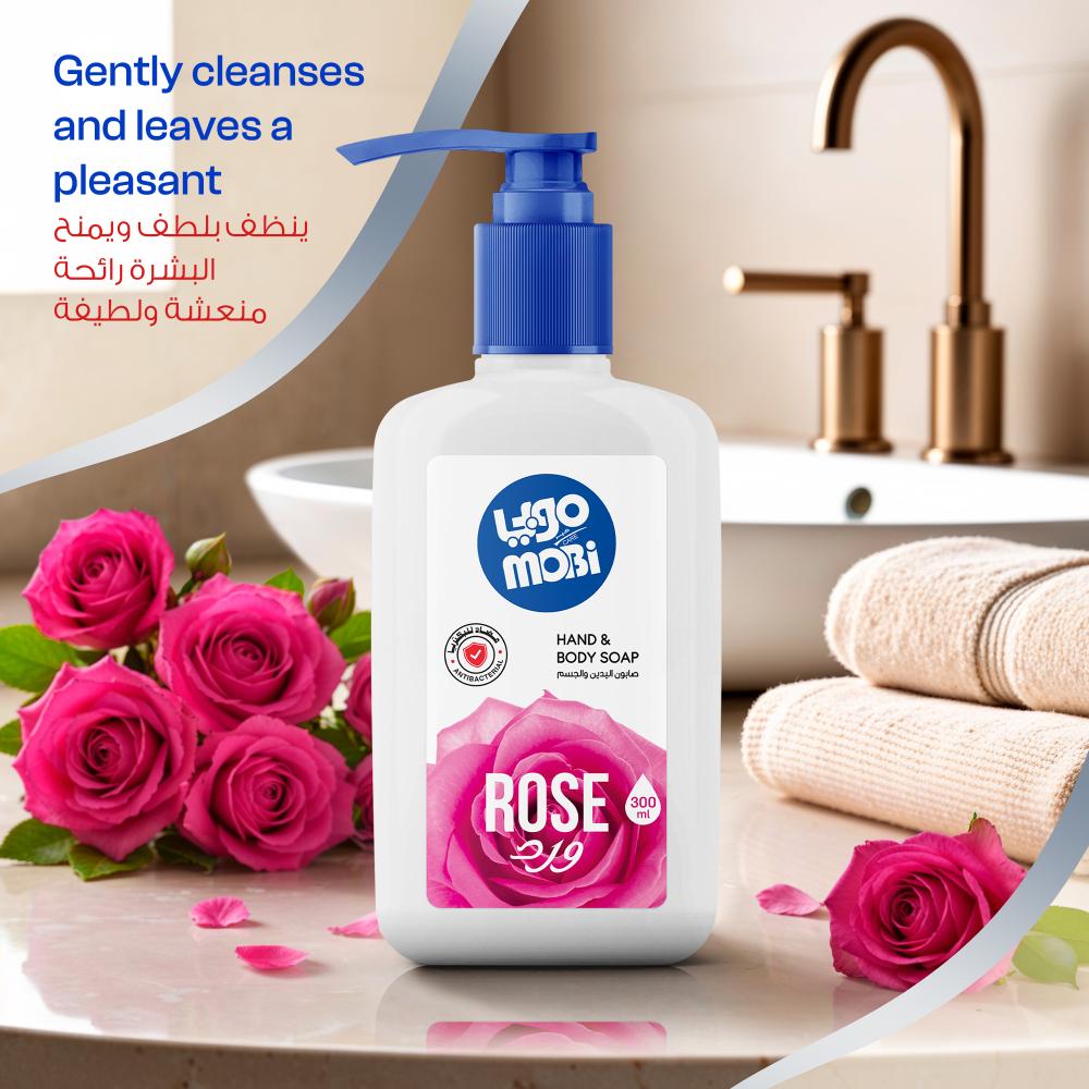 كرتون صابون ايادي 300 مل ورد 12 حبة