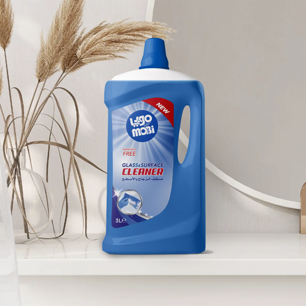 كرتون منظف زجاج 3 لتر  4 حبات